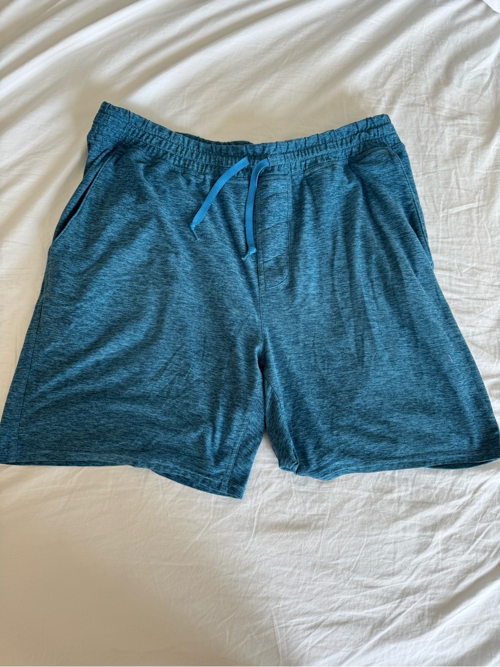 Outdoor Voices Teal Blue Athletic Drawstring Shorts
